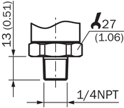 SICK Sensor de presión absoluta PBS plus 0 a 25 bar - PBS2-AB025SN1SS0Q5A0Z