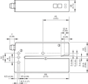 SICK Sensor de horquilla ultrasónico para etiquetas - UFN3-70B413