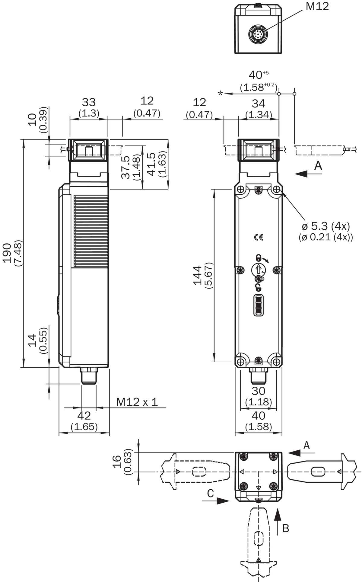[Klever Portal:7330:b39425bee11b] SICK Enclavamiento RFID de seguridad TR110 Lock Flexi Loop - TR110-SRUFLB0