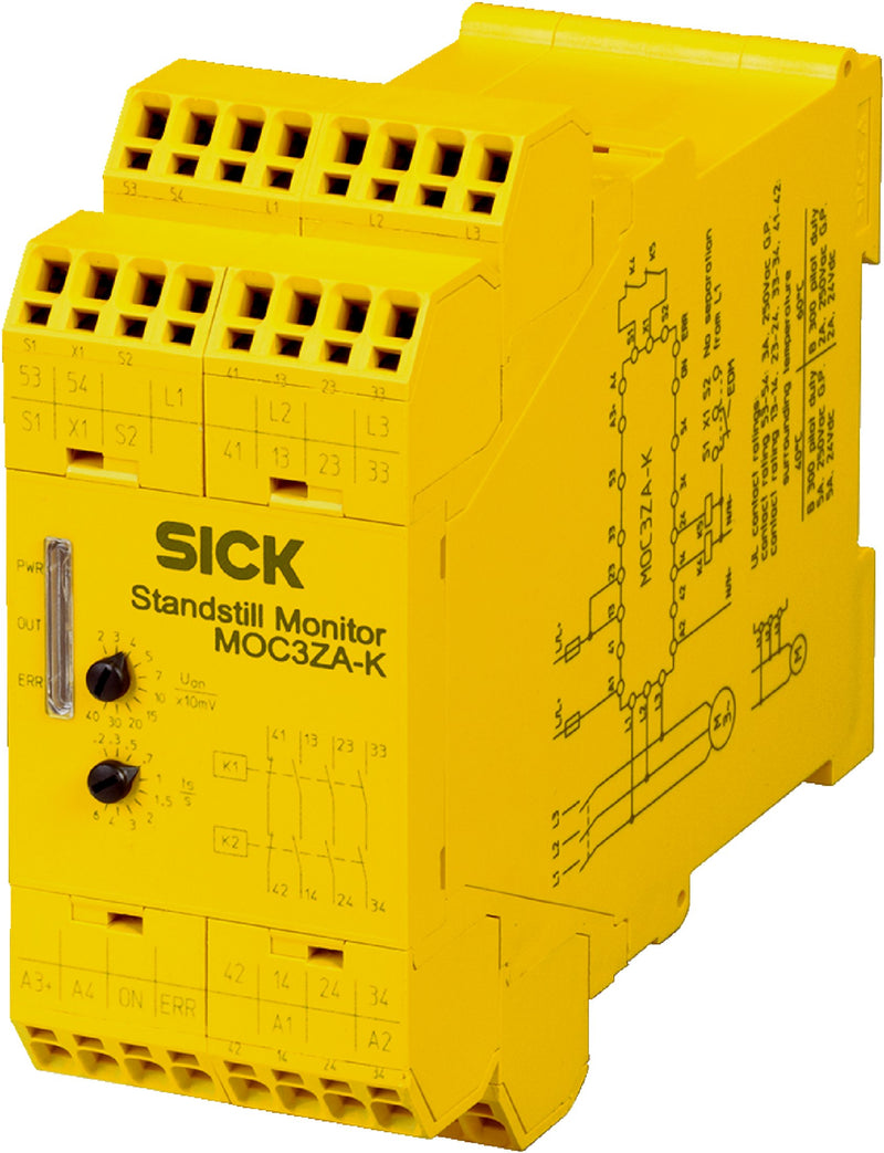 [Klever Portal:7341:3f24a2fae100] SICK Monitor de parada segura 230 V AC - MOC3ZA-KAZ33A3