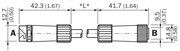 SICK Cable RS-422 de 5 m para OD Precision - YFHRSB-050XXXMHRSB