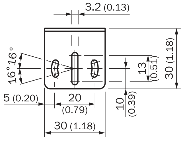 [Klever Portal:7412:4367d0c7d9ec] SICK Escuadra de fijación para sensores M12 - BEF-WN-M12N