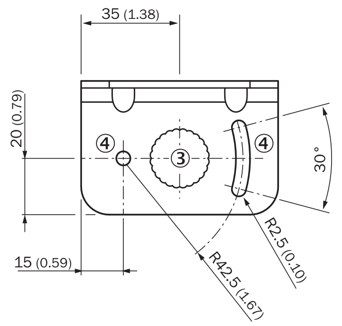 [Klever Portal:7422:731ef9b38432] SICK Escuadra de fijación para sensores de distancia - BEF-WN-DX50