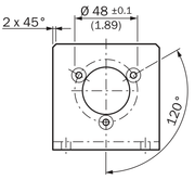SICK Escuadra de fijación para encoder con centraje de 36 mm - BEF-WF-36
