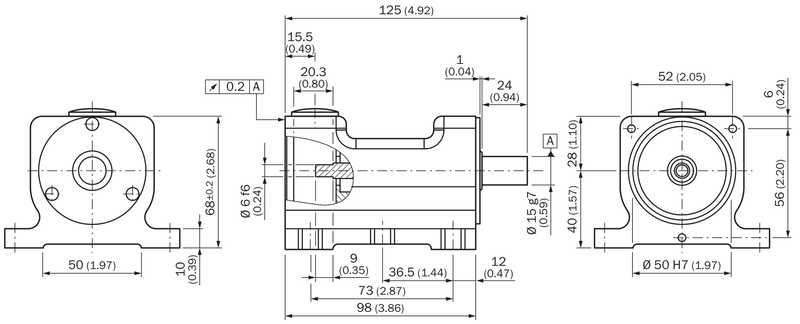 [Klever Portal:7440:639bb802875c] SICK Soporte de cojinete Heavy Duty para encoder - BEF-FA-LB1210