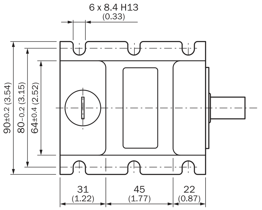 [Klever Portal:7441:18a73cf2be6e] SICK Soporte de cojinete Heavy Duty para encoder - BEF-FA-LB1210