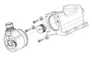 SICK Soporte de cojinete Heavy Duty para encoder - BEF-FA-LB1210