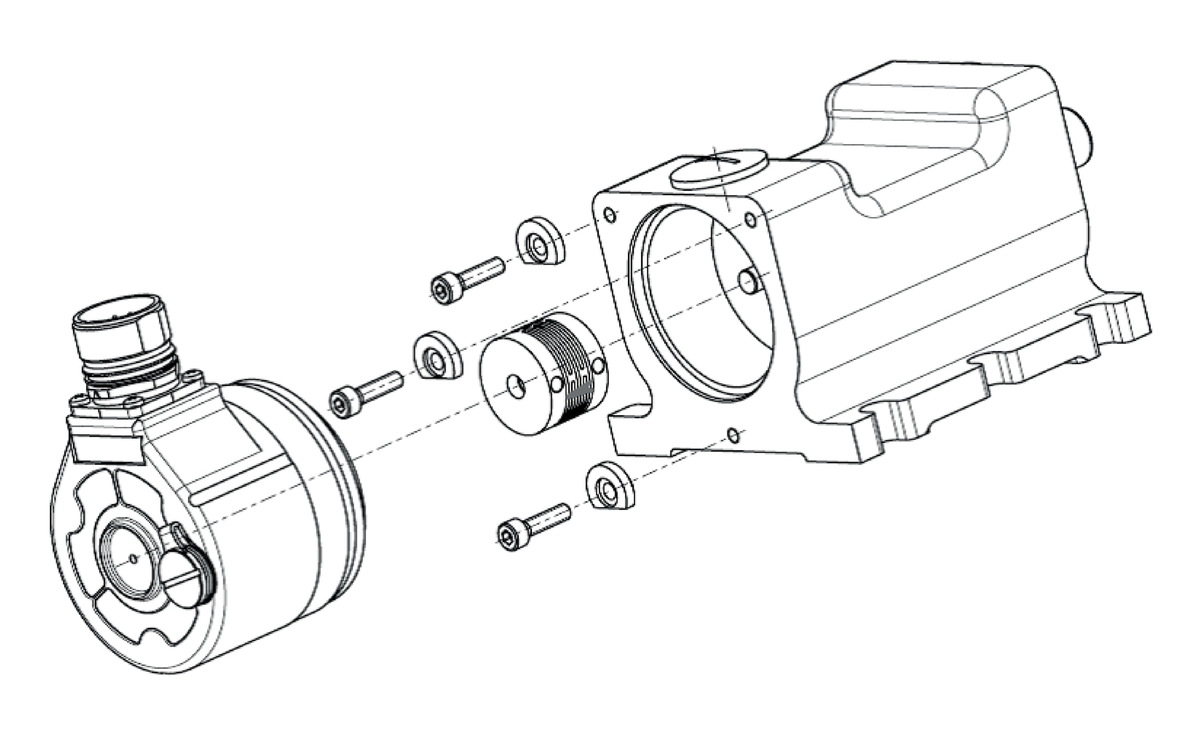 [Klever Portal:7442:b88b493976c2] SICK Soporte de cojinete Heavy Duty para encoder - BEF-FA-LB1210