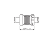 SICK Acoplamiento de fuelle 10 mm / 10 mm - KUP-1010-B