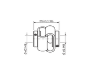 SICK Acoplamiento de doble bucle 6 mm / 10 mm - KUP-0610-D