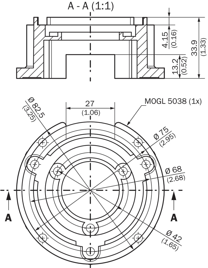 [Klever Portal:7480:cc6336d3b16f] SICK Campana de montaje para encoder con brida servo - BEF-MG-50