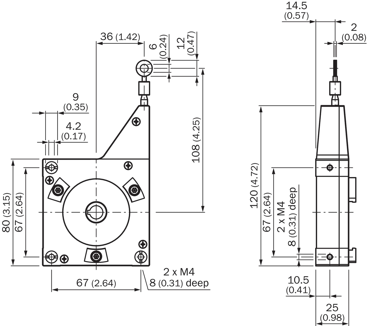 [Klever Portal:7485:191af2cf57bd] SICK Mecanismo de hilo extensible EcoLine de 3 m - MRA-G080-103D3