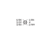 SICK Cable M12 hembra de 5 pines, PVC, 5 m - YF2A15-050VB5XLEAX