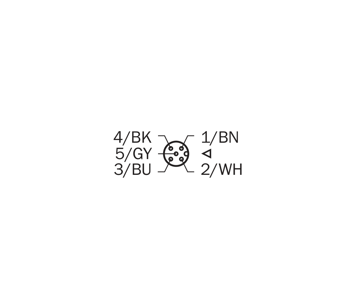 [Klever Portal:7506:9202556f8433] SICK Cable M12 hembra de 5 pines, PVC, 10 m - YF2A15-100VB5XLEAX