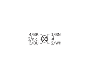 SICK Cable M12 hembra de 4 polos, PVC, 15 m - YF2A14-150VB3XLEAX