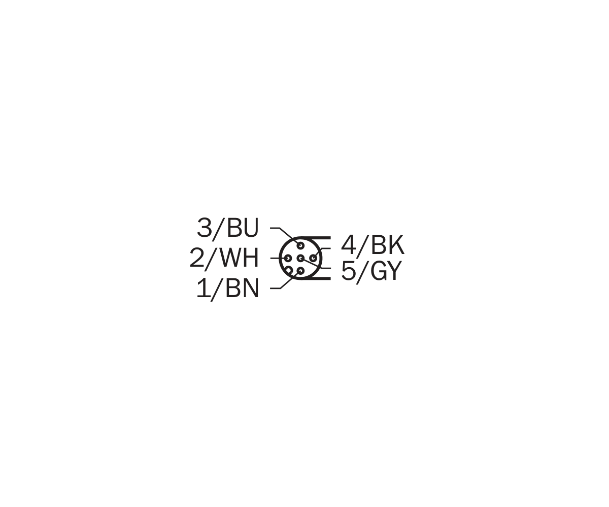 [Klever Portal:7521:0d6e296490a0] SICK Cable M12 hembra acodado de 5 pines, PVC, 5 m - YG2A15-050VB5XLEAX