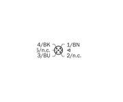 SICK Cable M12 hembra recto de 3 polos, PUR sin halógenos, 5 m - YF2A13-050UB1XLEAX