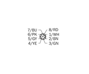 SICK Cable M12 hembra recto de 8 polos, PVC apantallado, 5 m - YF2A28-050VA6XLEAX