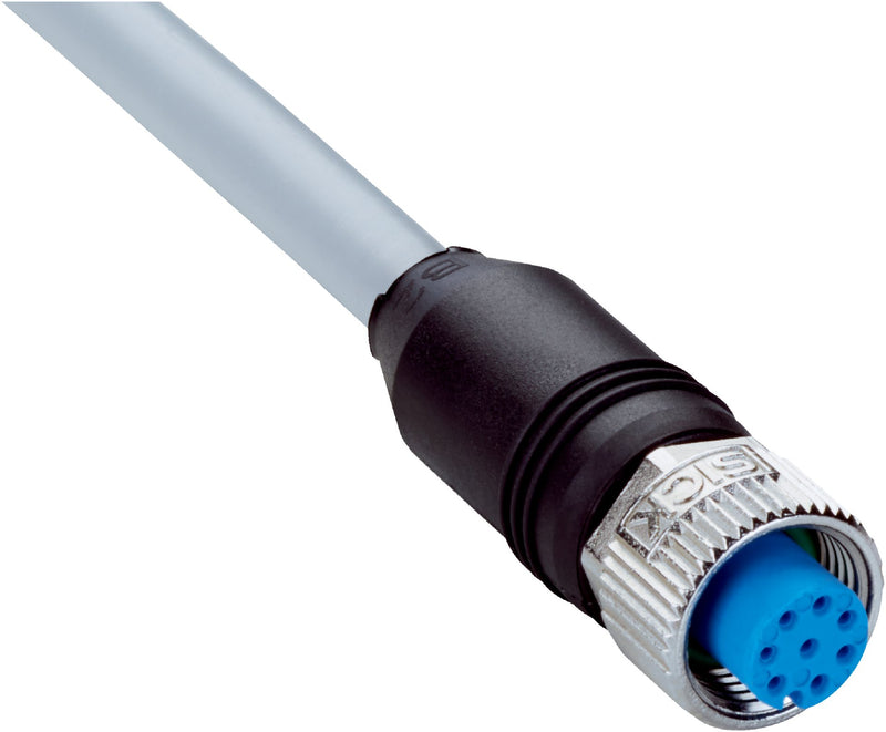 [Klever Portal:7604:8872bc6041e0] SICK Cable M12 hembra recto de 8 polos, PVC apantallado, 10 m - YF2A28-100VA6XLEAX · Imagen principal