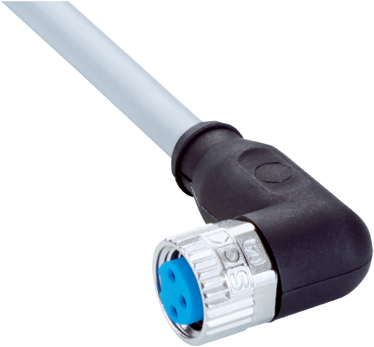 [Klever Portal:7614:ea336b81b004] SICK Cable M8 hembra acodado de 3 polos, PVC, 1 m - YG8U13-010VA1XLEAX · Imagen principal