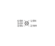 SICK Cable M12 hembra recto de 5 polos, PUR sin halógenos, 5 m - YF2A25-050UB6XLEAX