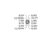 SICK Cable M12 hembra recto de 12 polos, PUR sin halógenos, 10 m - YF2A1B-100UD1XLEAX