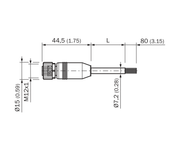 SICK Cable M12 hembra recto de 12 polos, PUR sin halógenos, 10 m - YF2A2B-100UD3XLEAX