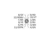 SICK Cable M12 hembra recto de 12 polos, PUR sin halógenos, 20 m - YF2A2B-200UD3XLEAX
