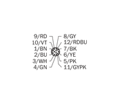 SICK Cable M12 macho recto de 12 polos, PUR sin halógenos, 5 m - YM2A6B-050UD3XLEAX