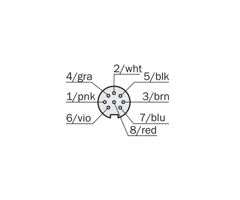 [Klever Portal:7671:4021a5c0c922] SICK Cable M16 hembra acodado de 8 polos, 5 m - YG2Z18-050XXXXLEBX