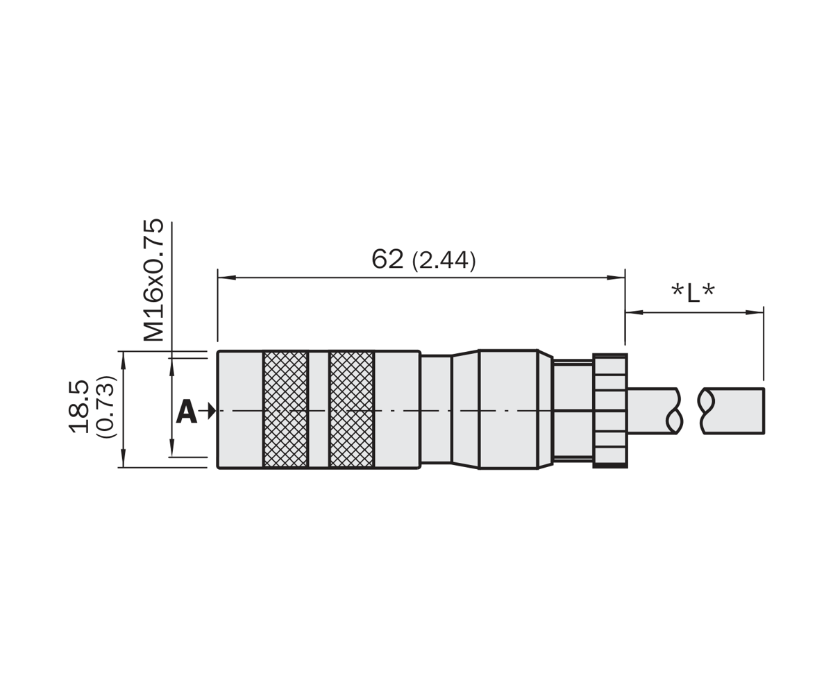 [Klever Portal:7675:d2693c7f3b6f] SICK Cable M16 hembra recto de 8 polos, 10 m - YF2Z18-100XXXXLEBX