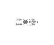 SICK Cable de alimentación M12 hembra, codificación L, 5 m - YF2L15-050UH1XLEAX