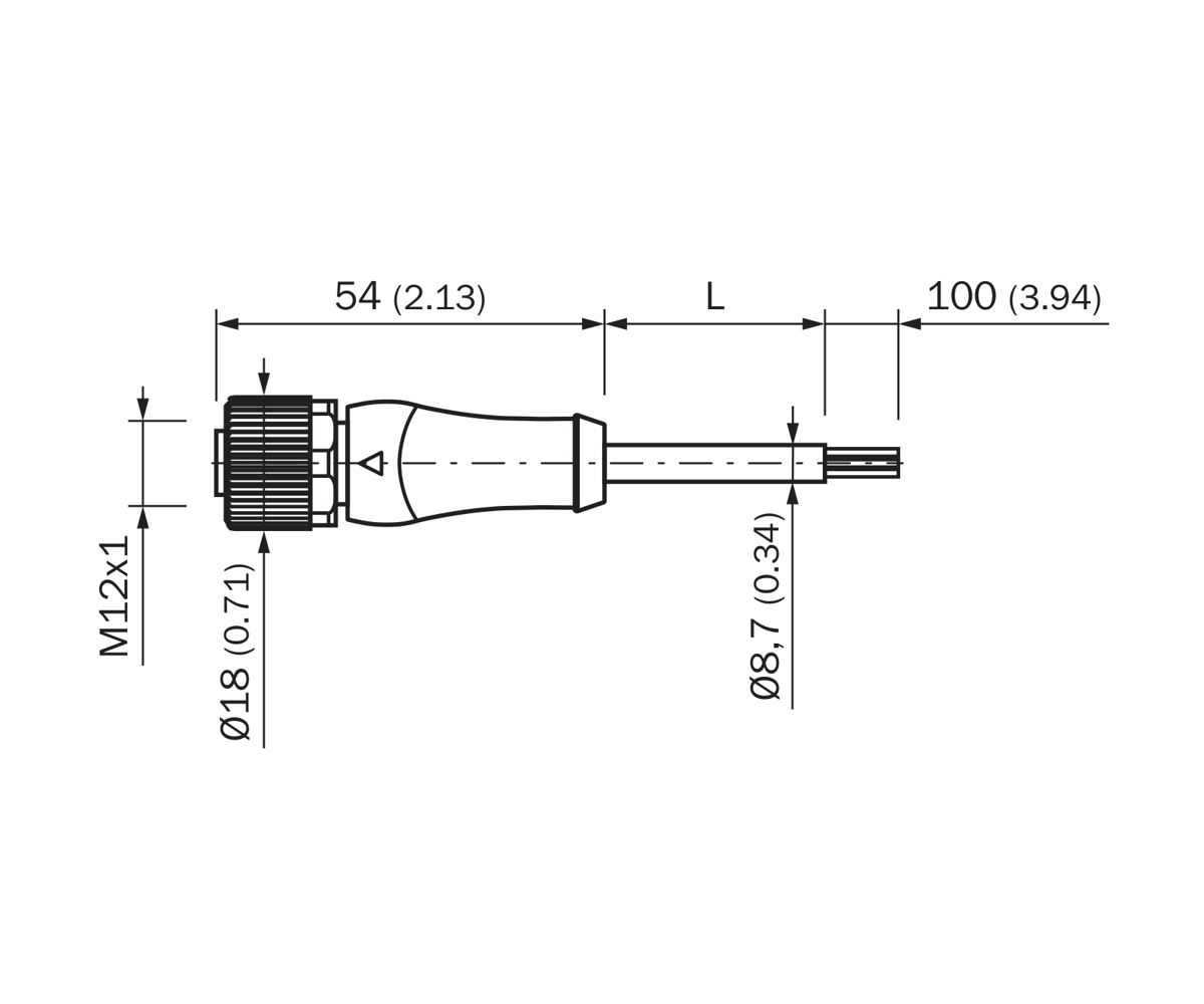 [Klever Portal:7685:bef7e63e8c6c] SICK Cable de alimentación M12 hembra, codificación L, 10 m - YF2L15-100UH1XLEAX