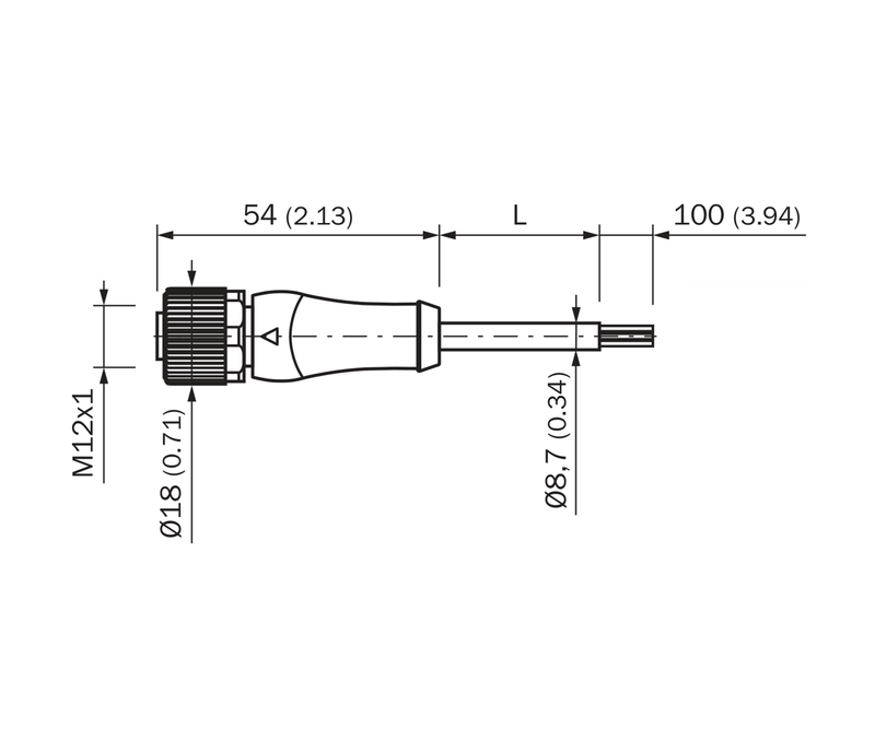[Klever Portal:7685:bef7e63e8c6c] SICK Cable de alimentación M12 hembra, codificación L, 10 m - YF2L15-100UH1XLEAX
