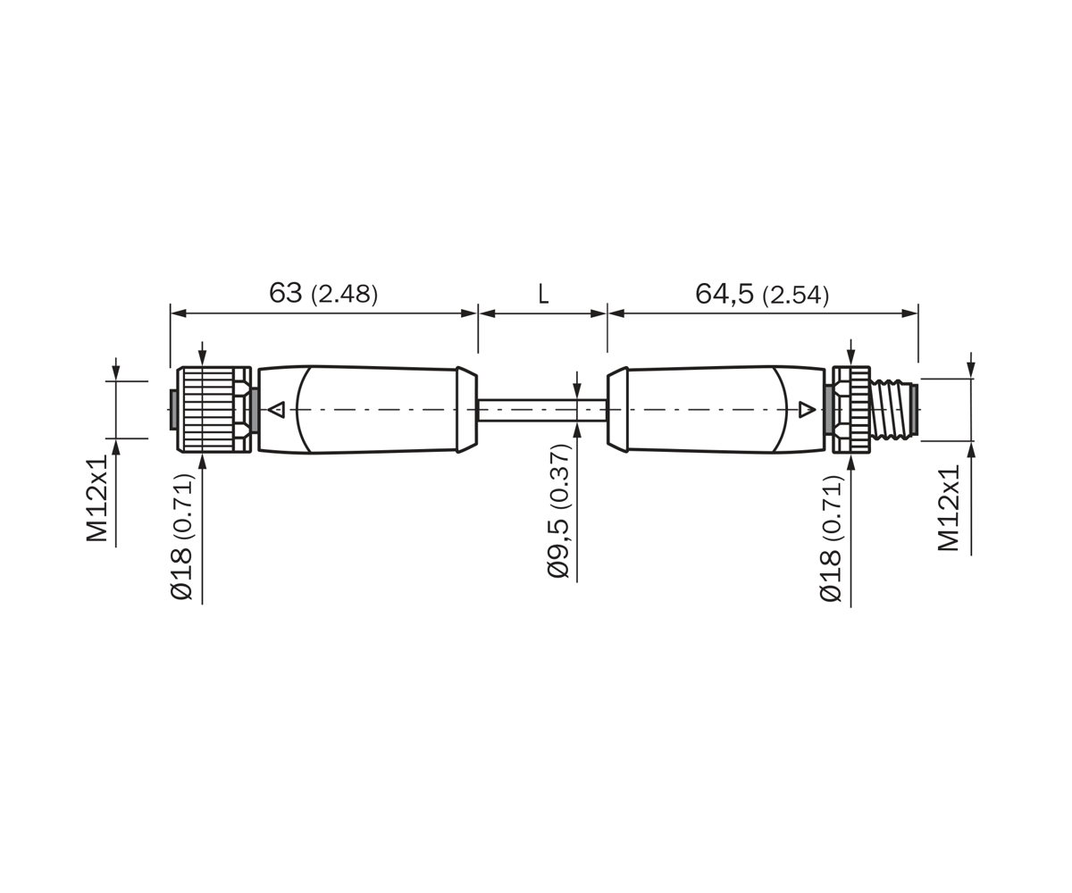 [Klever Portal:7690:57ea67e9e9f2] SICK Cable de alimentación M12 hembra-macho, codificación L, 5 m - YF2L15-050UK1M2L15