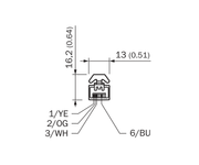 SICK Cable Ethernet M12 a RJ45, CAT5e, 10 m - YM2D24-100PN1MRJA4