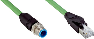 SICK Cable Ethernet M12 a RJ45, CAT5e, 25 m - YM2D24-250PN1MRJA4