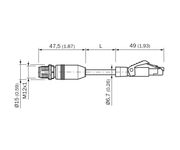 SICK Cable Ethernet M12 a RJ45, CAT5e, 20 m - YM2D24-200PN1MRJA4