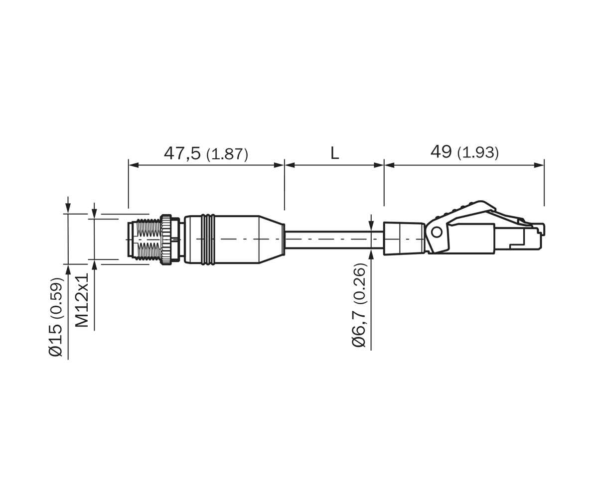 [Klever Portal:7705:ccd1d62b85ba] SICK Cable Ethernet M12 a RJ45, CAT5e, 20 m - YM2D24-200PN1MRJA4
