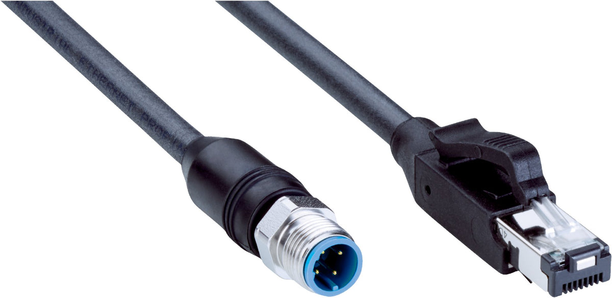 [Klever Portal:7714:b655e5c1e012] SICK Cable Ethernet M12 a RJ45 para exterior, 5 m - YM2D34-050PN4MRJA4 · Imagen principal