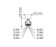 SICK Cable Ethernet M12 a RJ45, CAT6A, 20 m - YM2X18-200EG1MRJA8