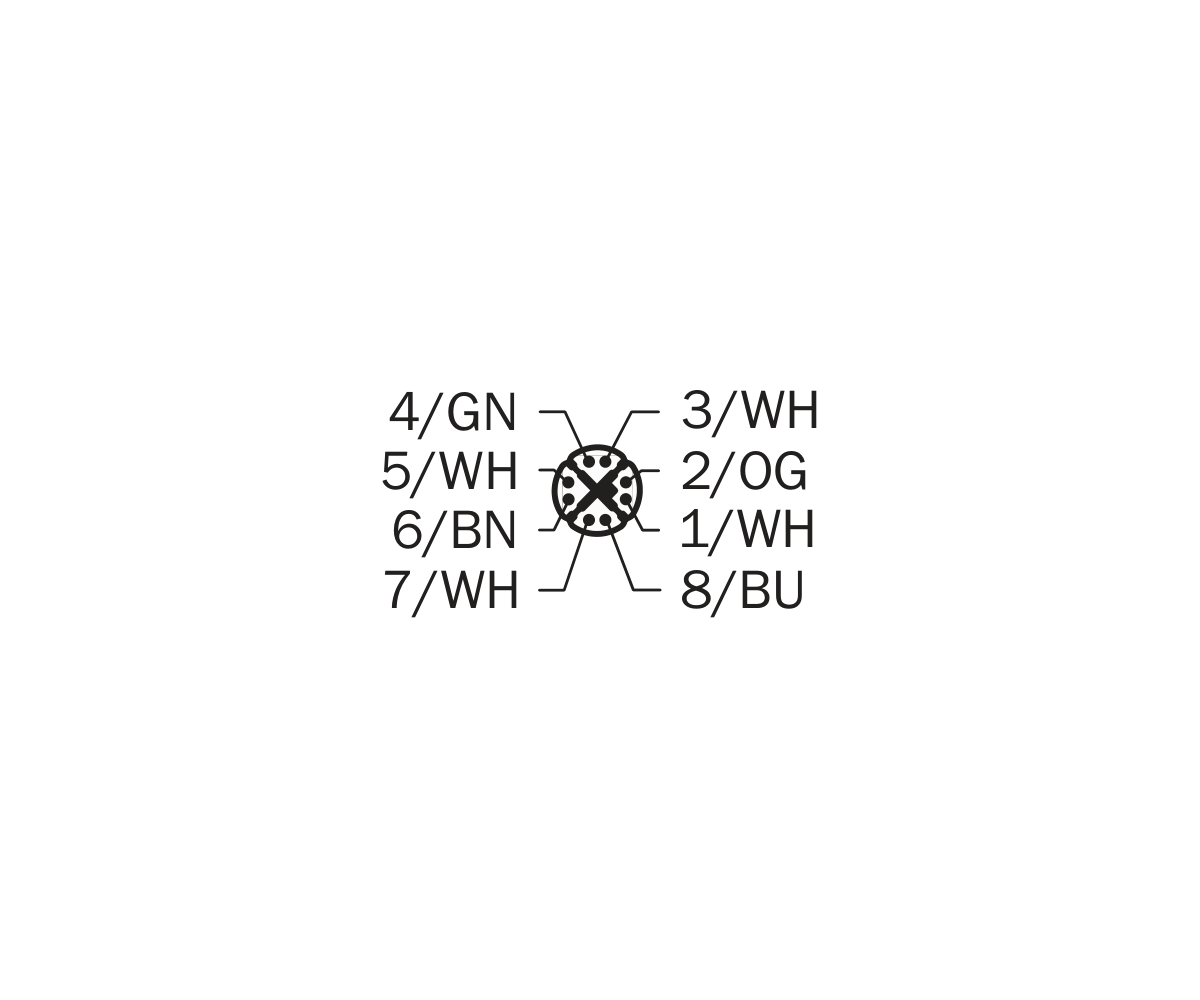 [Klever Portal:7726:2c1674603478] SICK Cable Ethernet M12 recto a M12 acodado, CAT6A, 10 m - YN2X18-100EG1M2X18