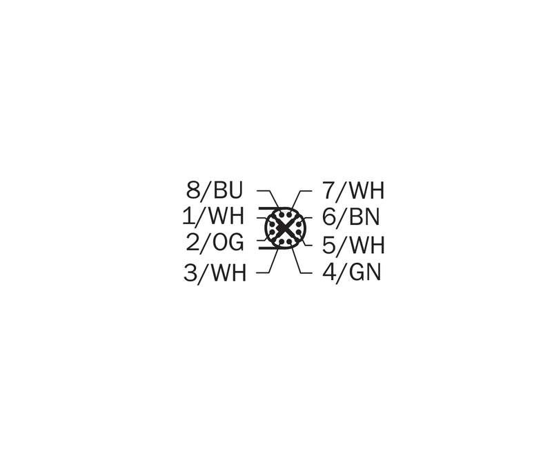 [Klever Portal:7727:1f4113e1665b] SICK Cable Ethernet M12 recto a M12 acodado, CAT6A, 10 m - YN2X18-100EG1M2X18