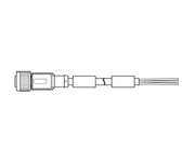 SICK Cable de alimentación M12 hembra, 4 conductores, 20 m - YF2Z15-200UE1XLEAX