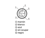 SICK Cable de alimentación M12 hembra, 4 conductores, 10 m - YF2Z15-100UE1XLEAX