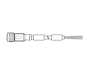 SICK Cable M12 macho de 8 polos, apantallado, 5 m - YM2A28-050UA6XLEAX