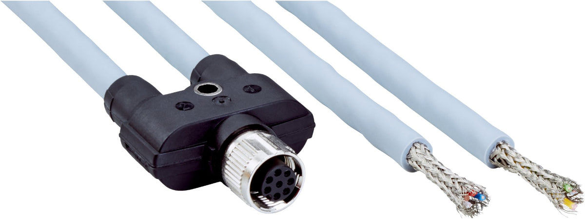 [Klever Portal:7759:3ebd522d448d] SICK Distribuidor en Y M12 de 8 polos para DX100 / DX1000, 2 m - YF2A28-020XXXXLEAX · Imagen principal