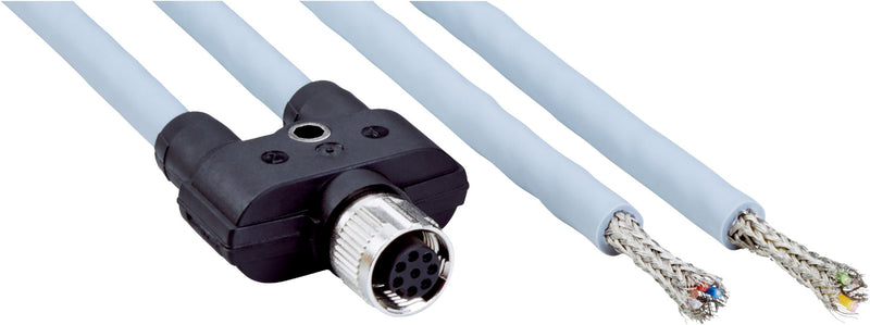[Klever Portal:7759:3ebd522d448d] SICK Distribuidor en Y M12 de 8 polos para DX100 / DX1000, 2 m - YF2A28-020XXXXLEAX · Imagen principal