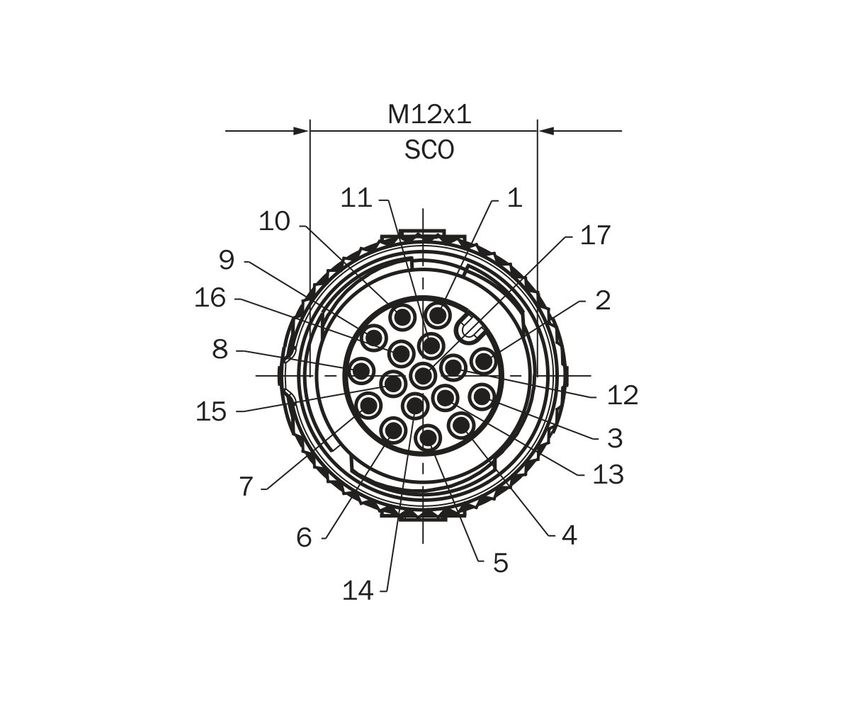 [Klever Portal:7770:e1c4d3785628] SICK Cable M12 hembra-macho de 17 polos, 0,9 m - YM2A8D-C90XXXF2A8D
