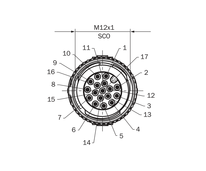 [Klever Portal:7770:e1c4d3785628] SICK Cable M12 hembra-macho de 17 polos, 0,9 m - YM2A8D-C90XXXF2A8D
